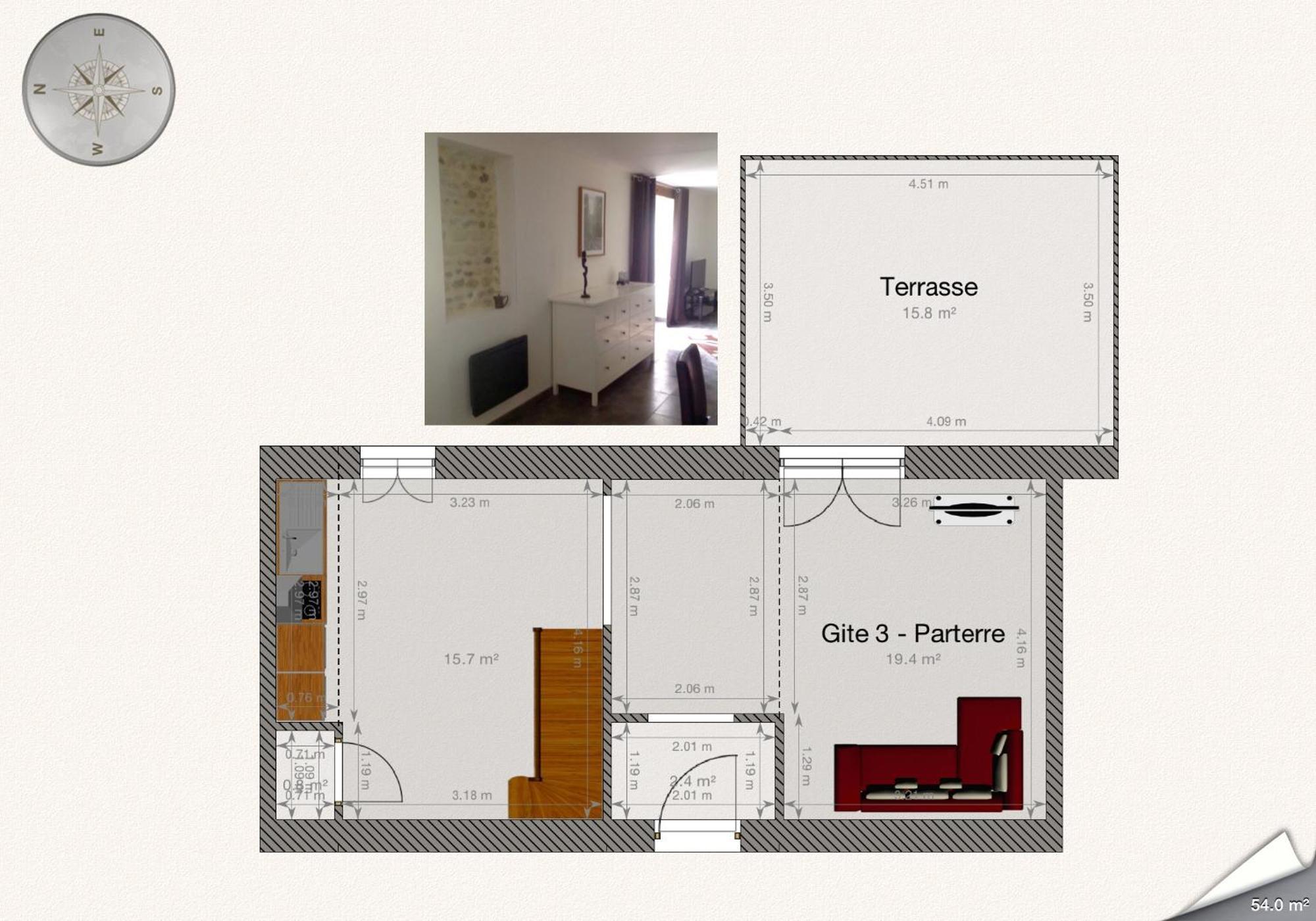 B&B Au Moulin 1771 Monein Δωμάτιο φωτογραφία