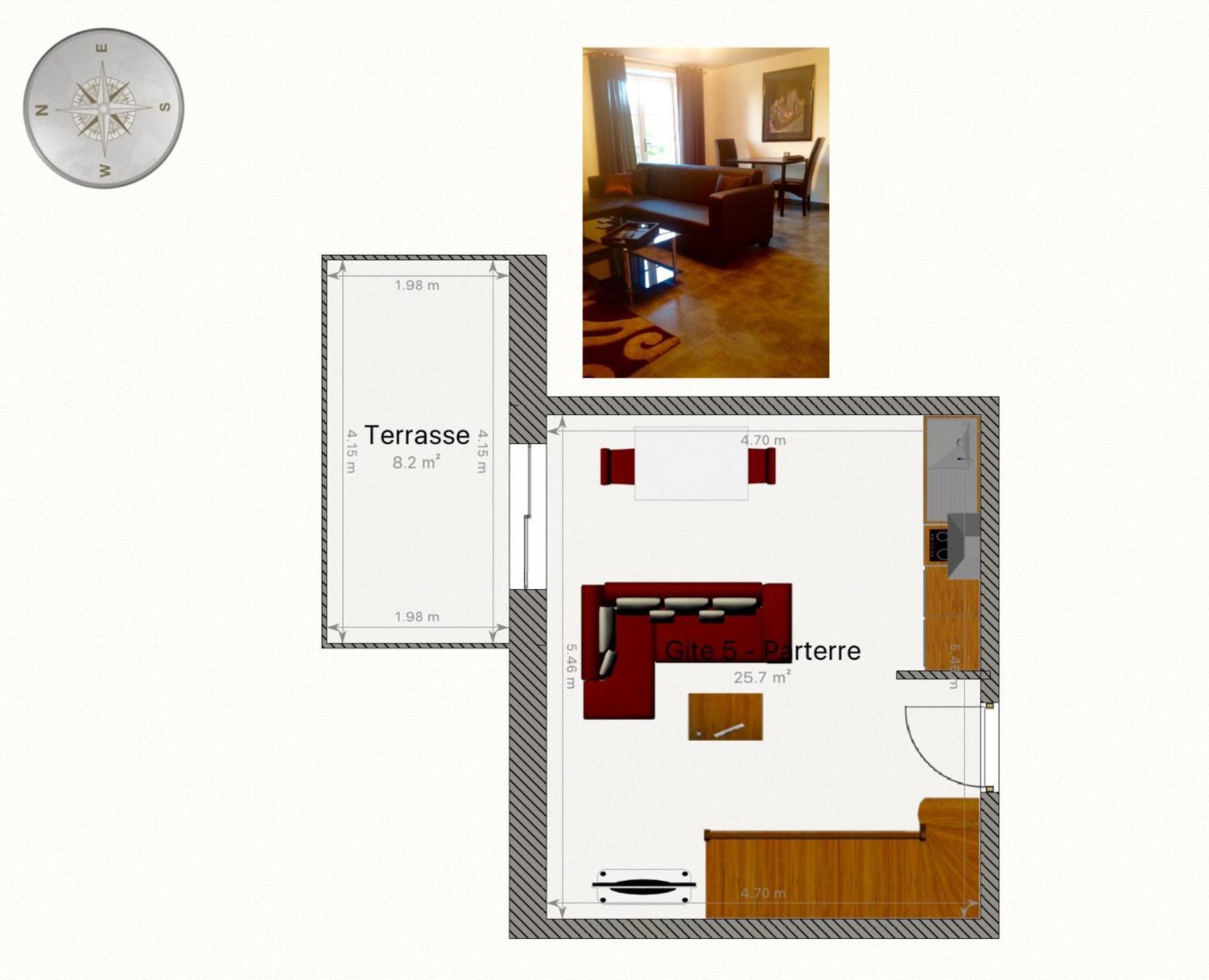B&B Au Moulin 1771 Monein Δωμάτιο φωτογραφία